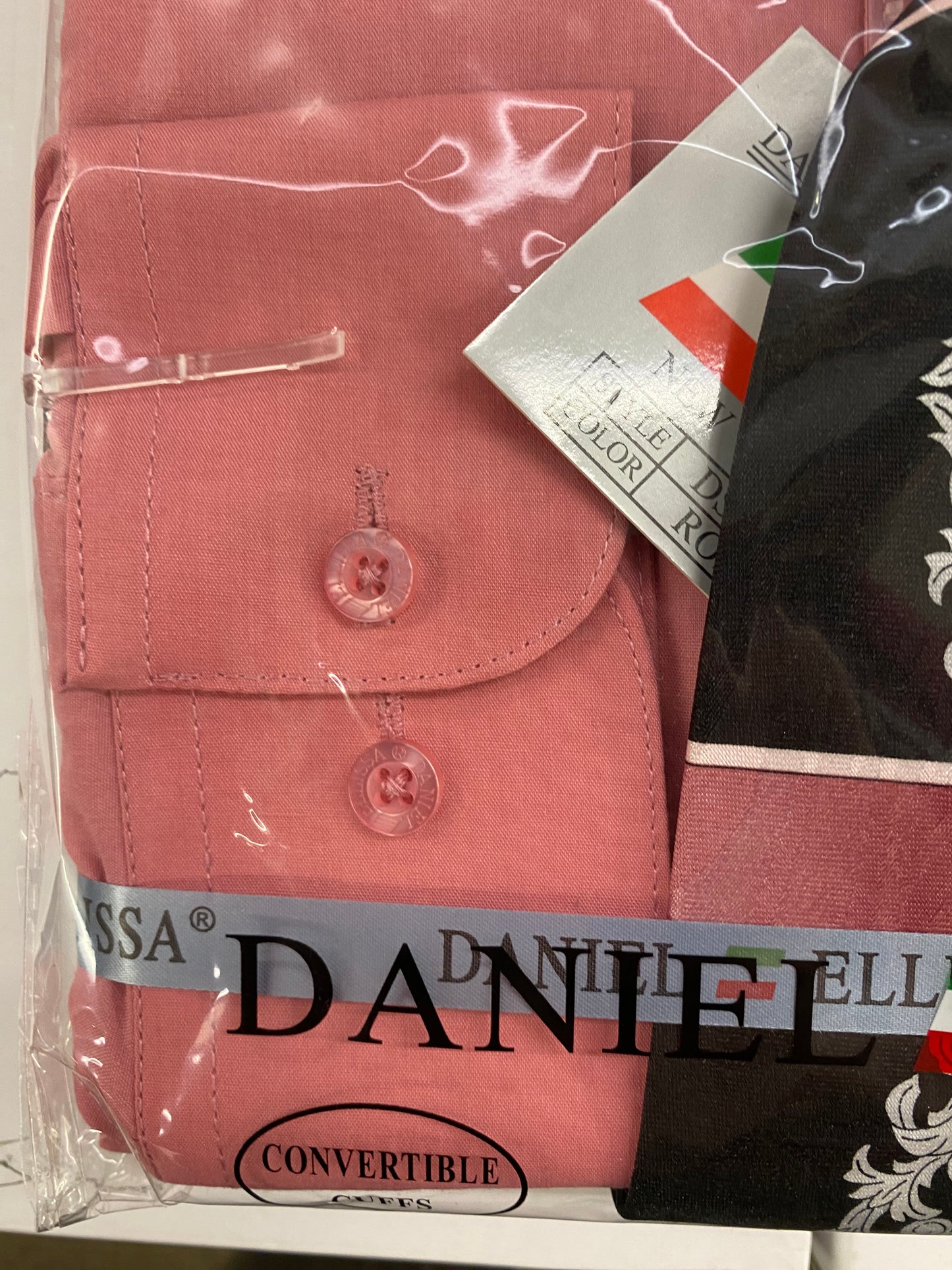 Daniel Ellissa DS3001 Rose Convertible cuff Men’s Dress Shirt