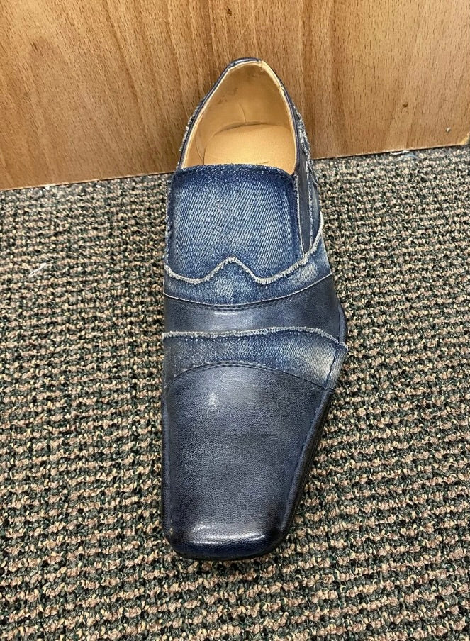 SIO Navy / Denim Look Dress Shoes size 9