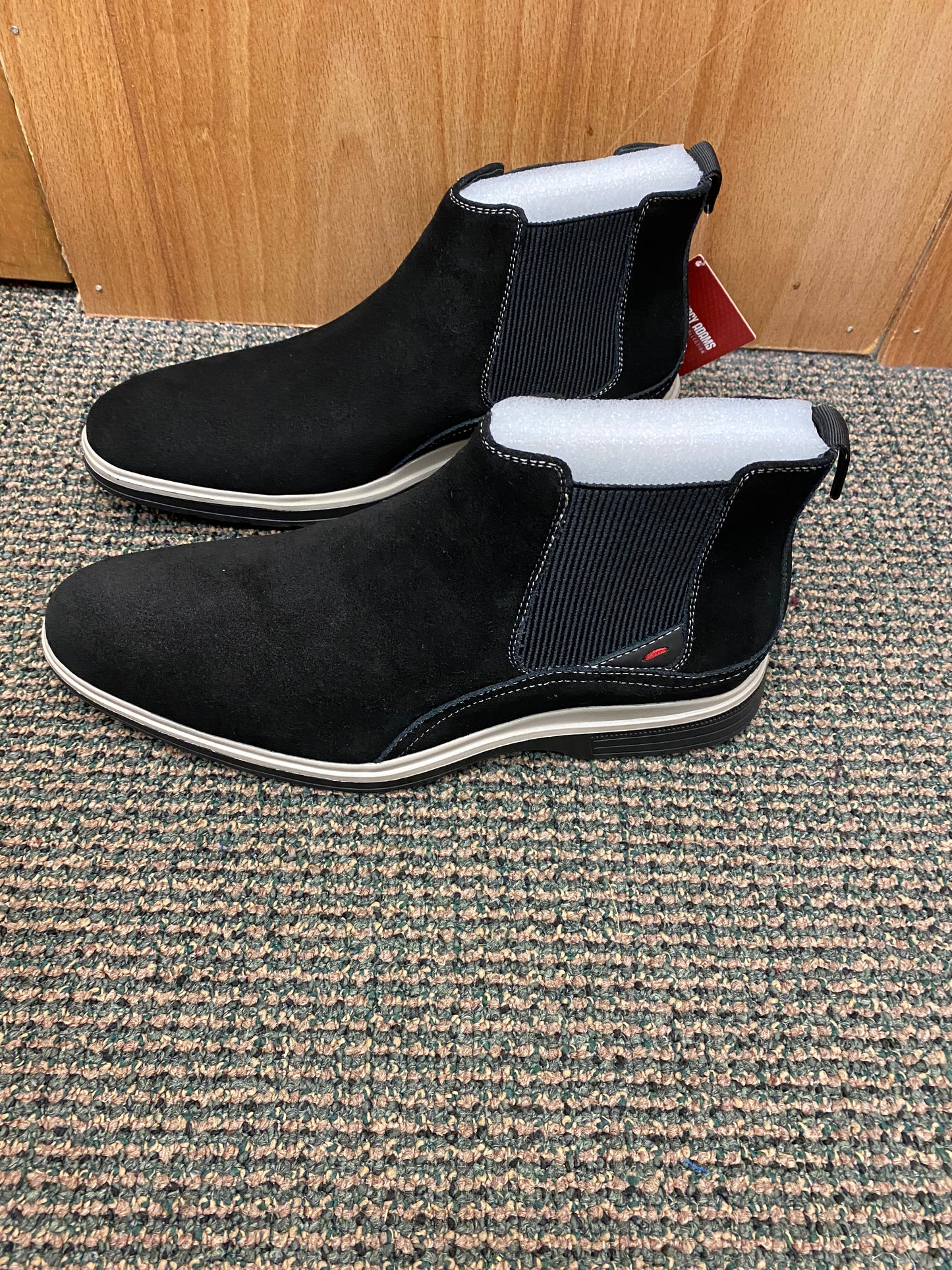 Stacy Adams Black Tigran Chelsea Boot slip-on Redzone Collection