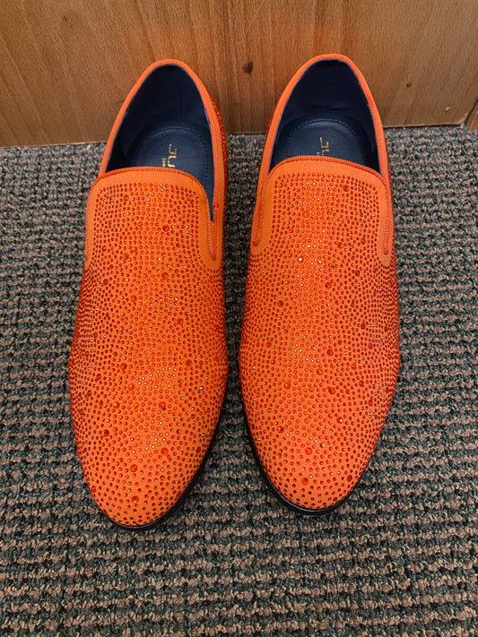 Jump New York Lavish Orange Men’s Smoking slip-on Dress Shoes