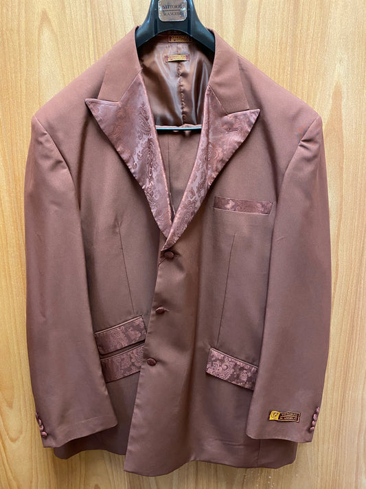 Vittorio St. Angelo Rust 3-Piece Suit 60L H73V