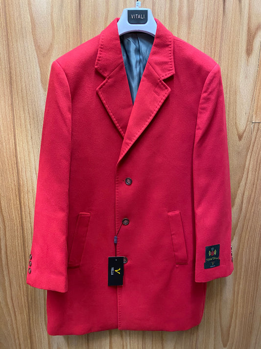 Vella Red Car-coat