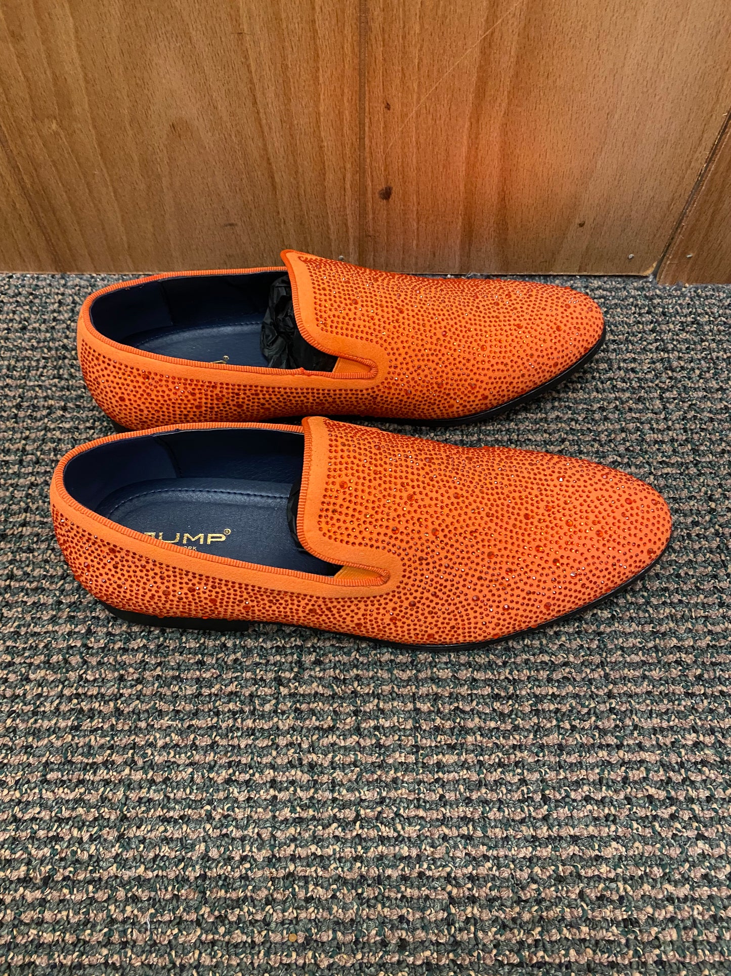 Jump New York Lavish Orange Men’s Smoking slip-on Dress Shoes