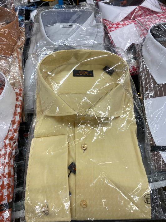 Steven land yellow dress shirt 20 34/35