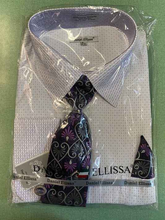 Daniel Ellissa DS3792P2 Purple Dress Shirt